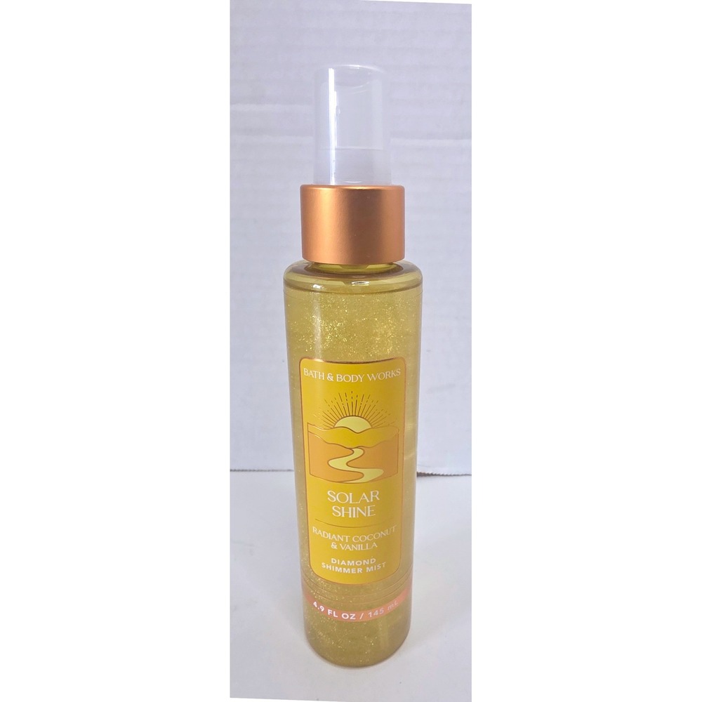 Bath & Body Works Solar Shine Diamond Shimmer Mist 4.9oz Radiant Coconut Vanilla
